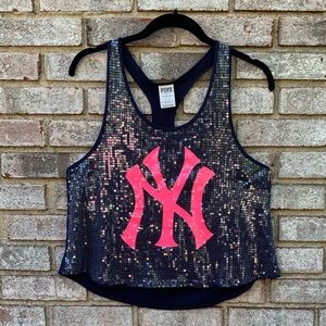 Victoria’s Secret PINK New York Yankees Sequin Tank Top